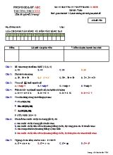 Đề kiểm tra 15 phút môn Toán Lớp 6 - Mã đề 784 - Năm học 2018-2019